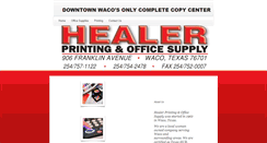 Desktop Screenshot of healerprintingandofficesupply.com