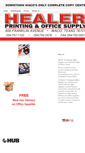 Mobile Screenshot of healerprintingandofficesupply.com